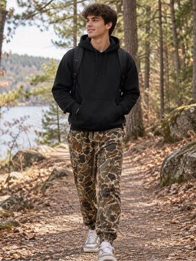Huntingcore Gorpcore Cabela’s Camo Fleece Jogger Pants XS Adult